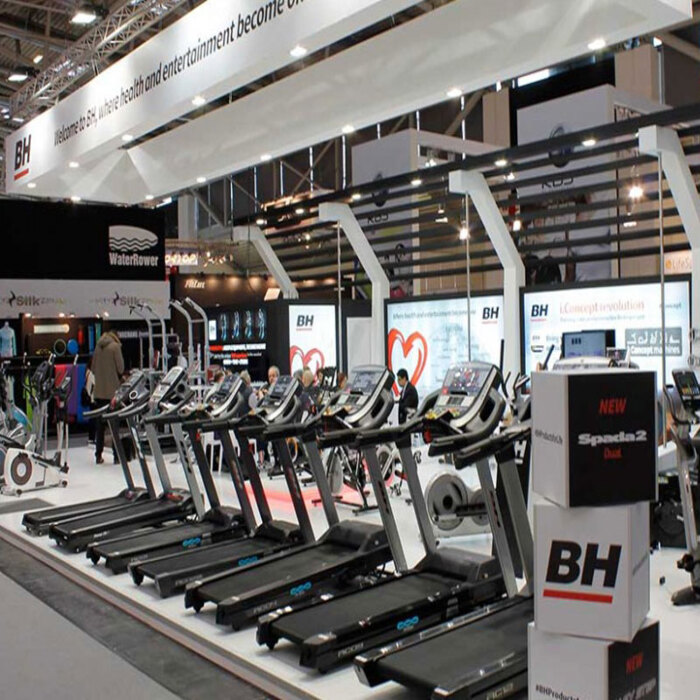 woman running on treadmill